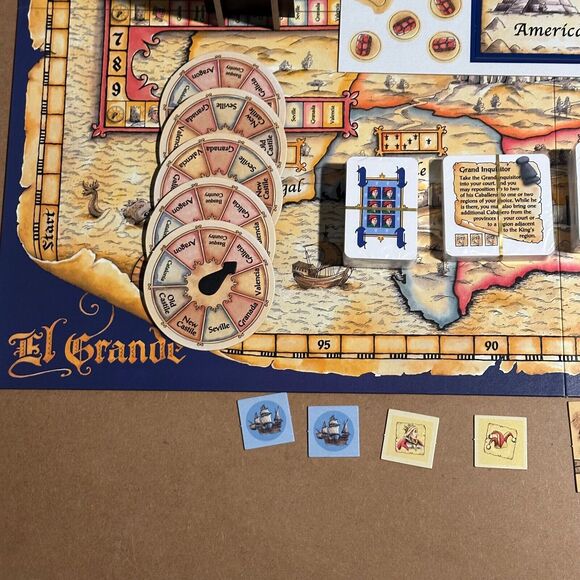 El Grande Decennial Edition Rio Grande Games Complete 12+ - Picture 6 of 16